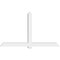 Ekena Millwork Eugene Architectural Grade PVC Gable Bracket, 96"W x 56"H x 6"D x 6"F, 14/12 Pitch GBP096X56X0606EUG00 - alternate 3